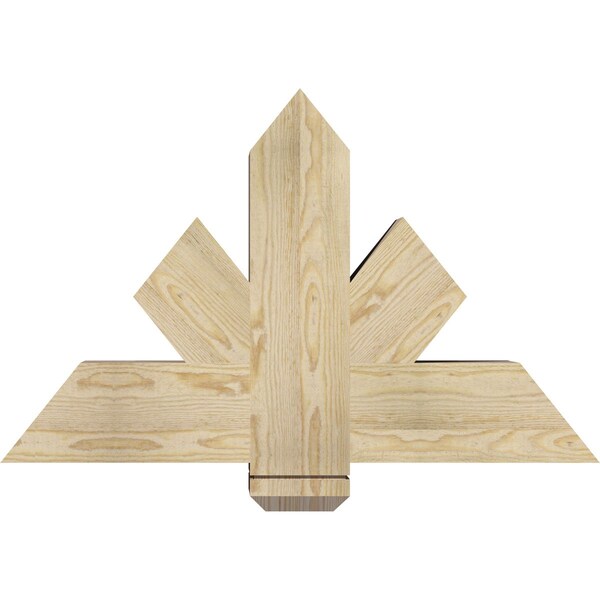 Ekena Millwork Kennewick Rough Sawn Timber Gable Bracket, Douglas Fir, 36"W x 23"H x 6"D x 6"F, 15/12 Pitch GBW036X23X0606KEN00RDF - main